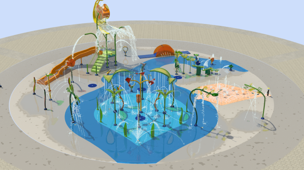 Splash Pad rendering