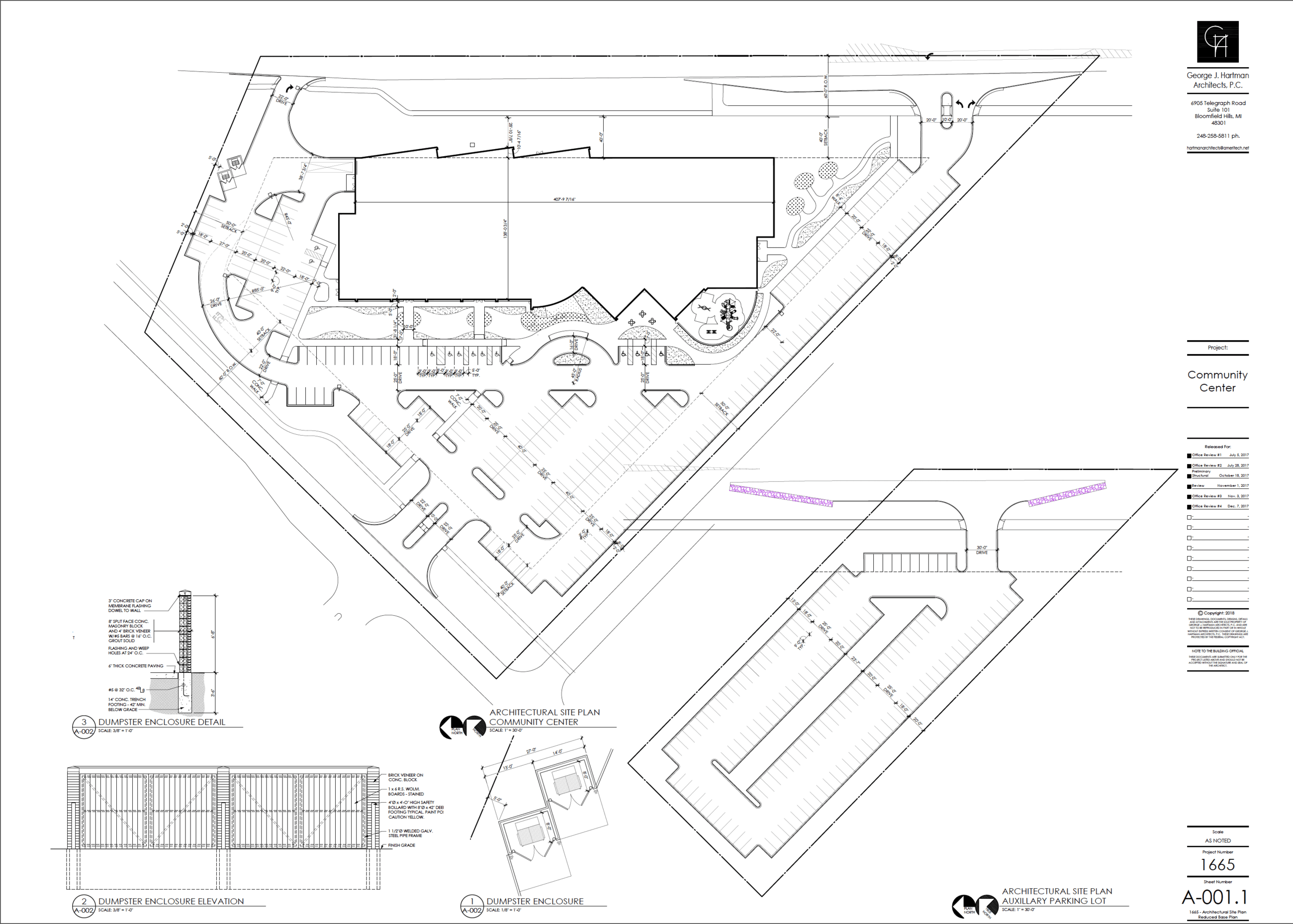 Aerial view of Community Center